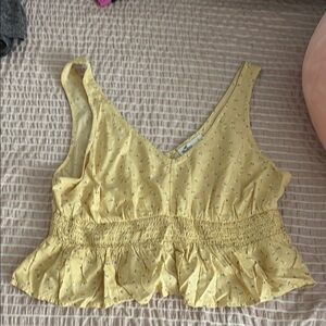 Yellow Floral Women's Top